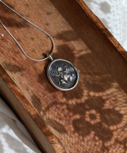 the frog pendant