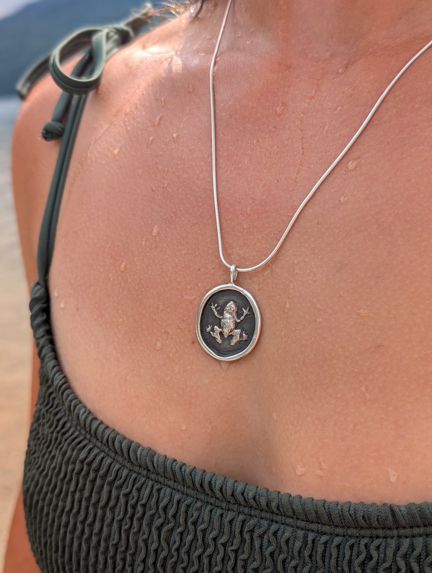 the frog pendant