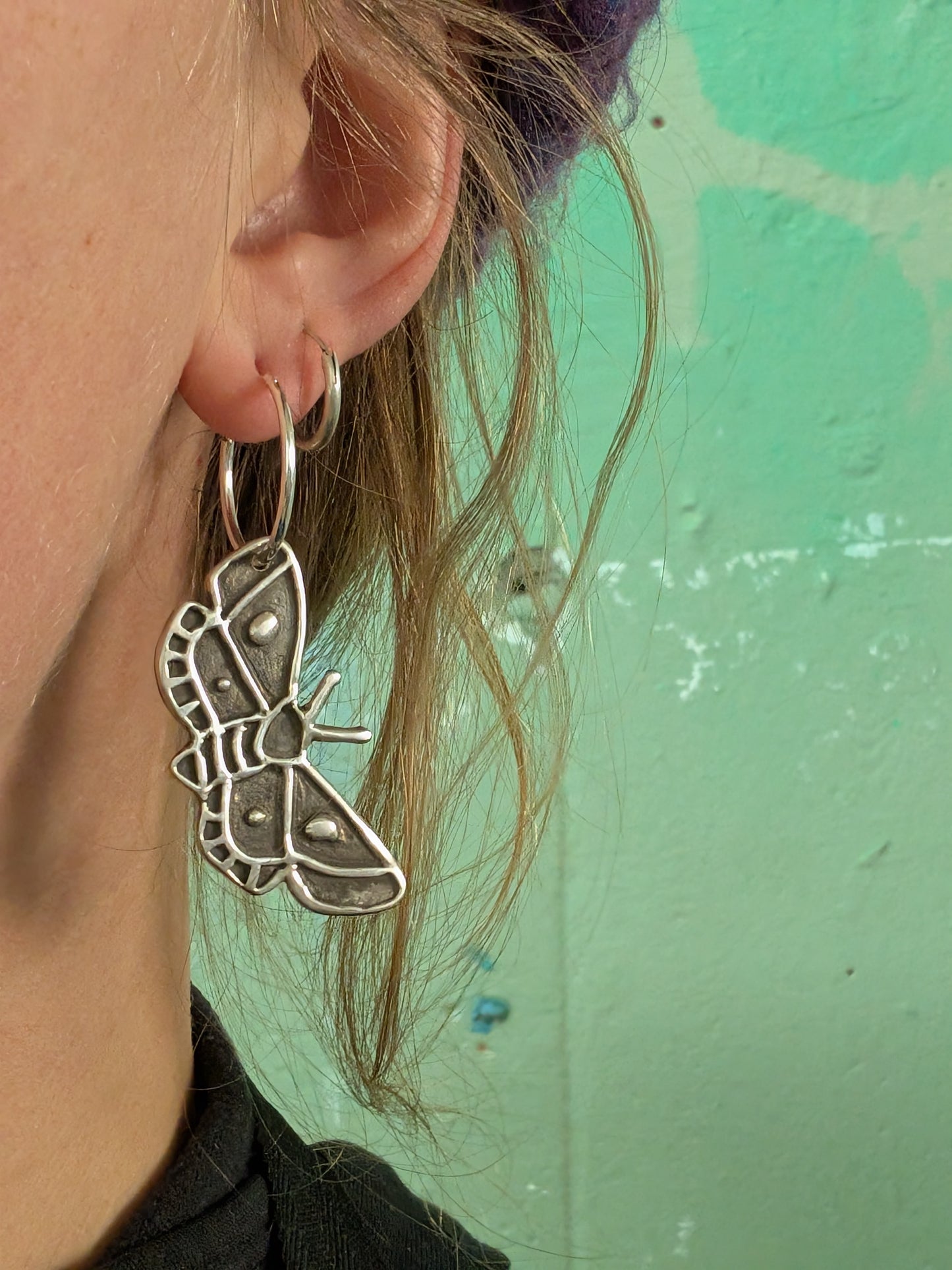 butterfly // moth hoops
