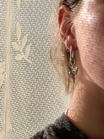 organic butterfly hoops