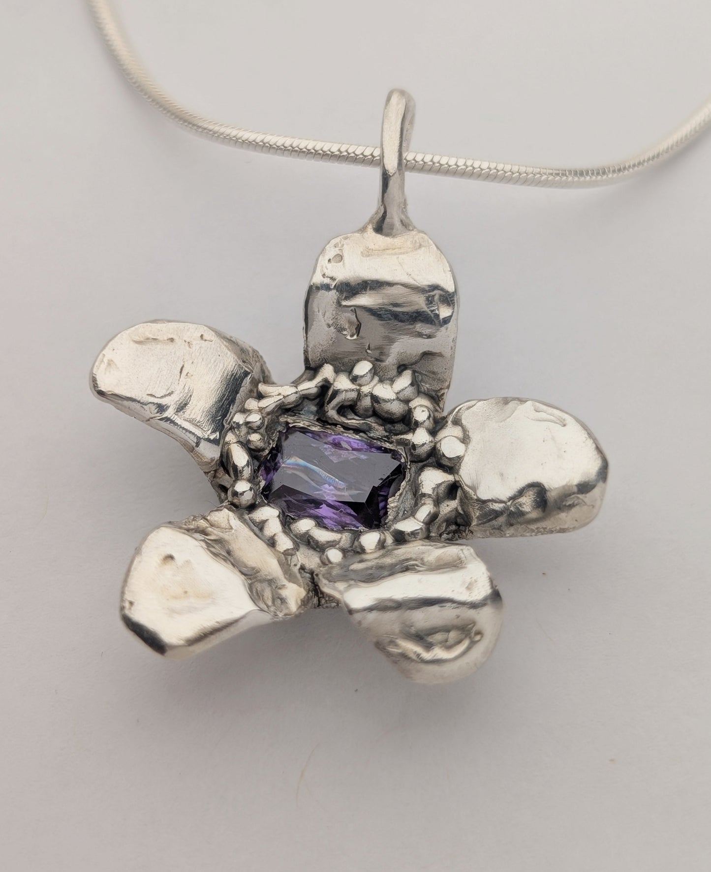 apple blossom flower pendant