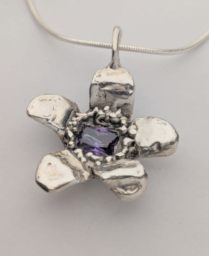 apple blossom flower pendant