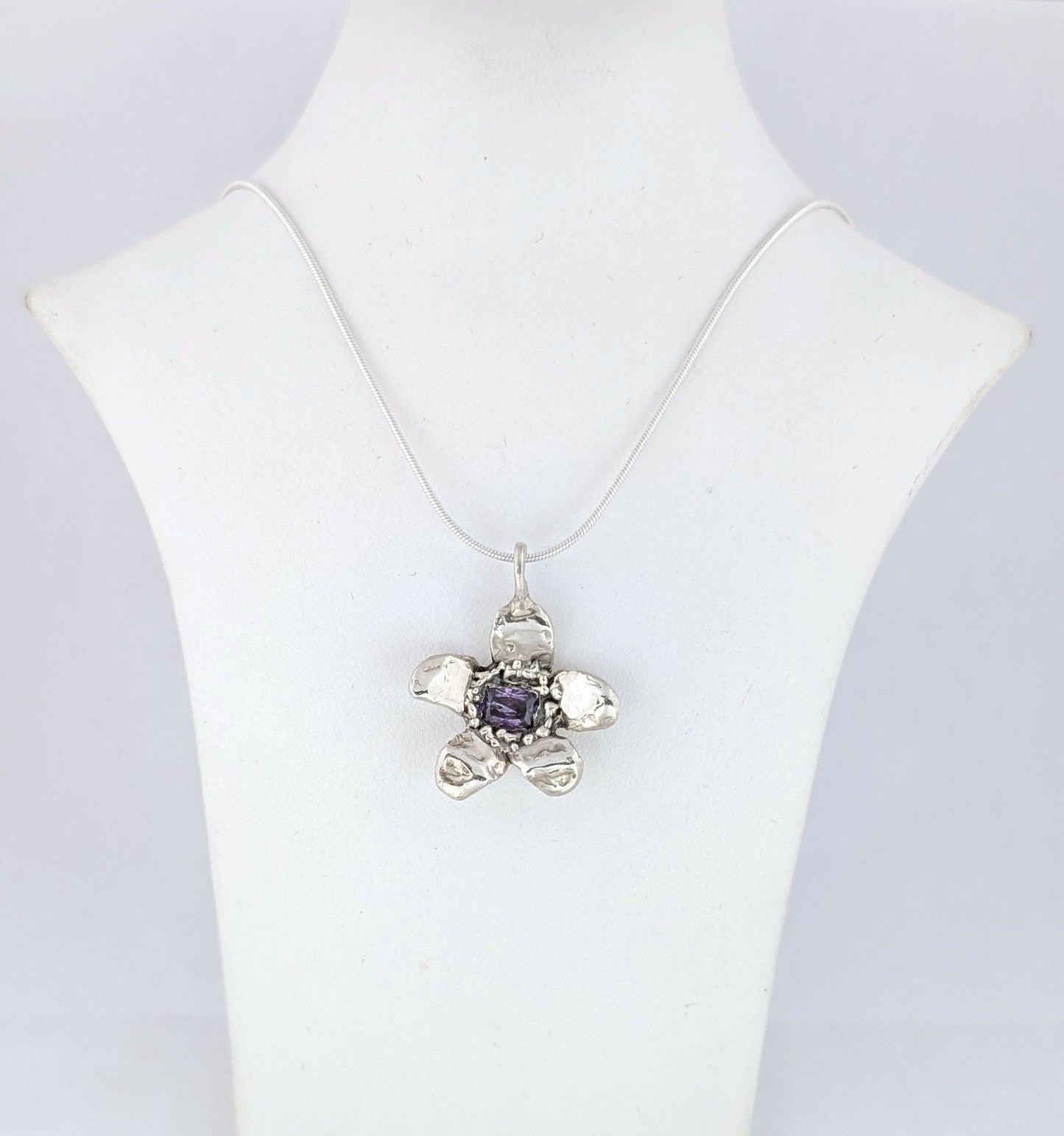 apple blossom flower pendant
