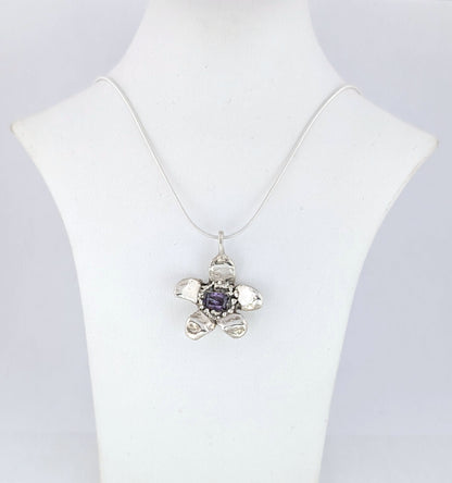 apple blossom flower pendant