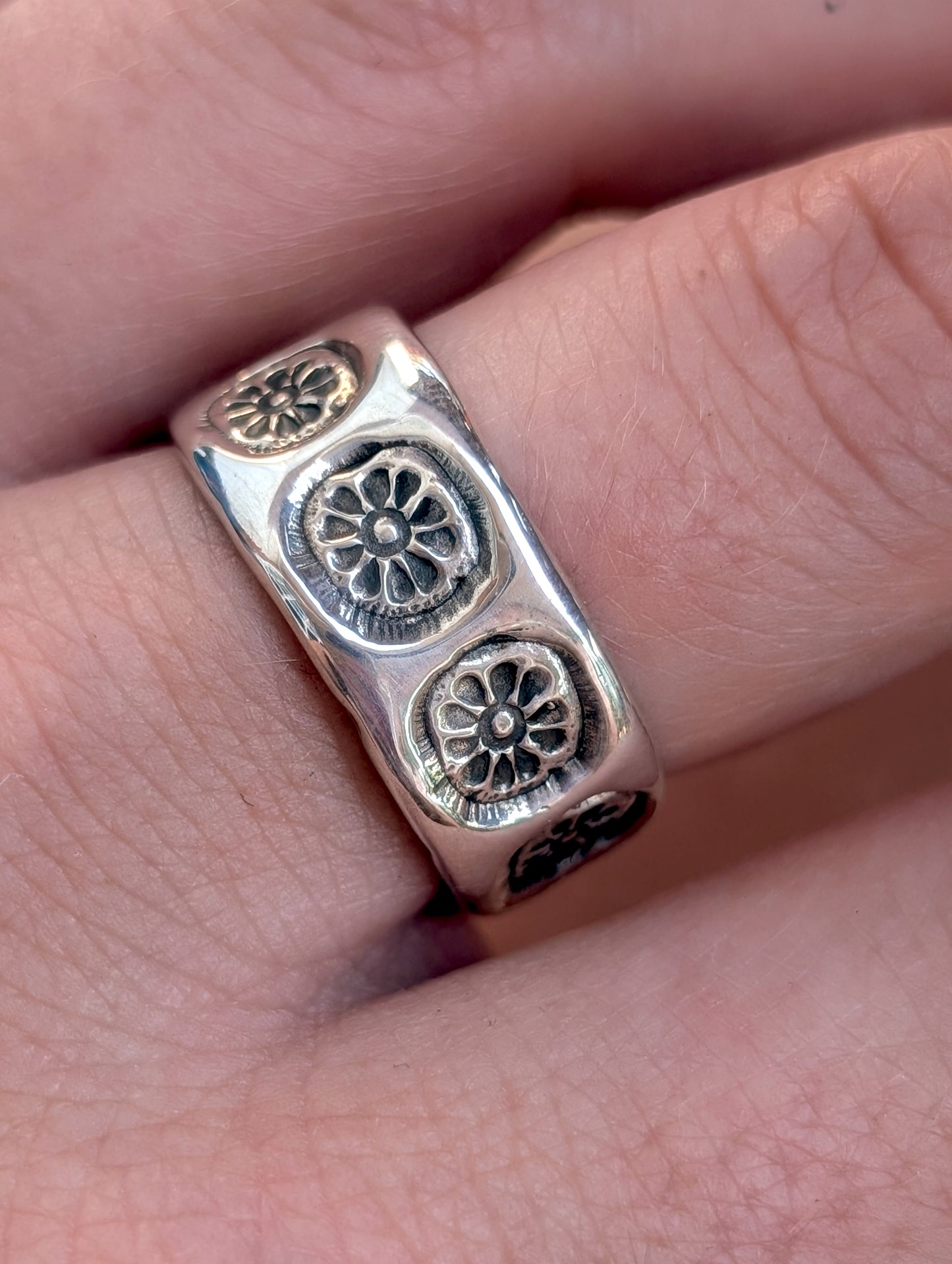 stamp of spring chunky ring