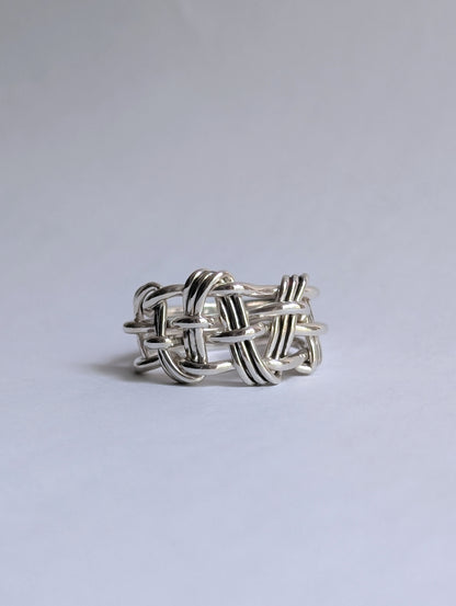 three makes four woven ring