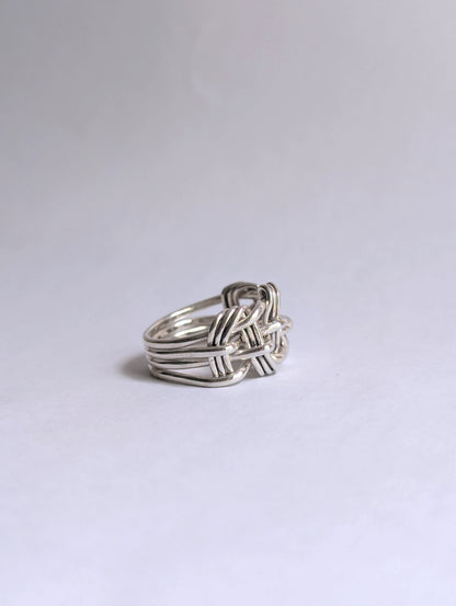 three makes four woven ring