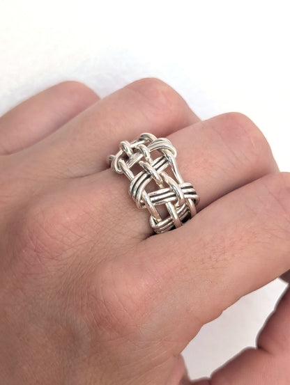 three makes four woven ring